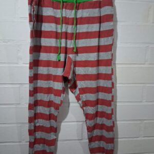 Pantalón Pijama Navideño Rayas Rojas y Grises – Mujer
