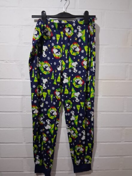 Pantalón Pijama Estampado Navideño de Snoopy – Mujer