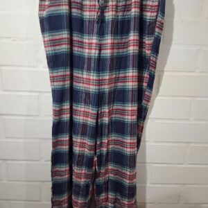 Pantalón Pijama Tartán a Cuadros Azul, Rojo y Blanco – Mujer