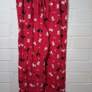 Pantalón Pijama Estampado de Perritos con Lazos – Mujer