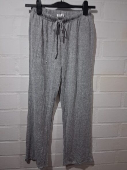 Pantalón Pijama Gris Melange Básico – Mujer