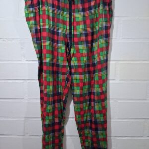 Pantalón Pijama Cuadros Rojo y Verde - Mujer