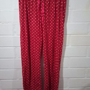 Pantalón Pijama Rojo con Lunares Blancos – Mujer